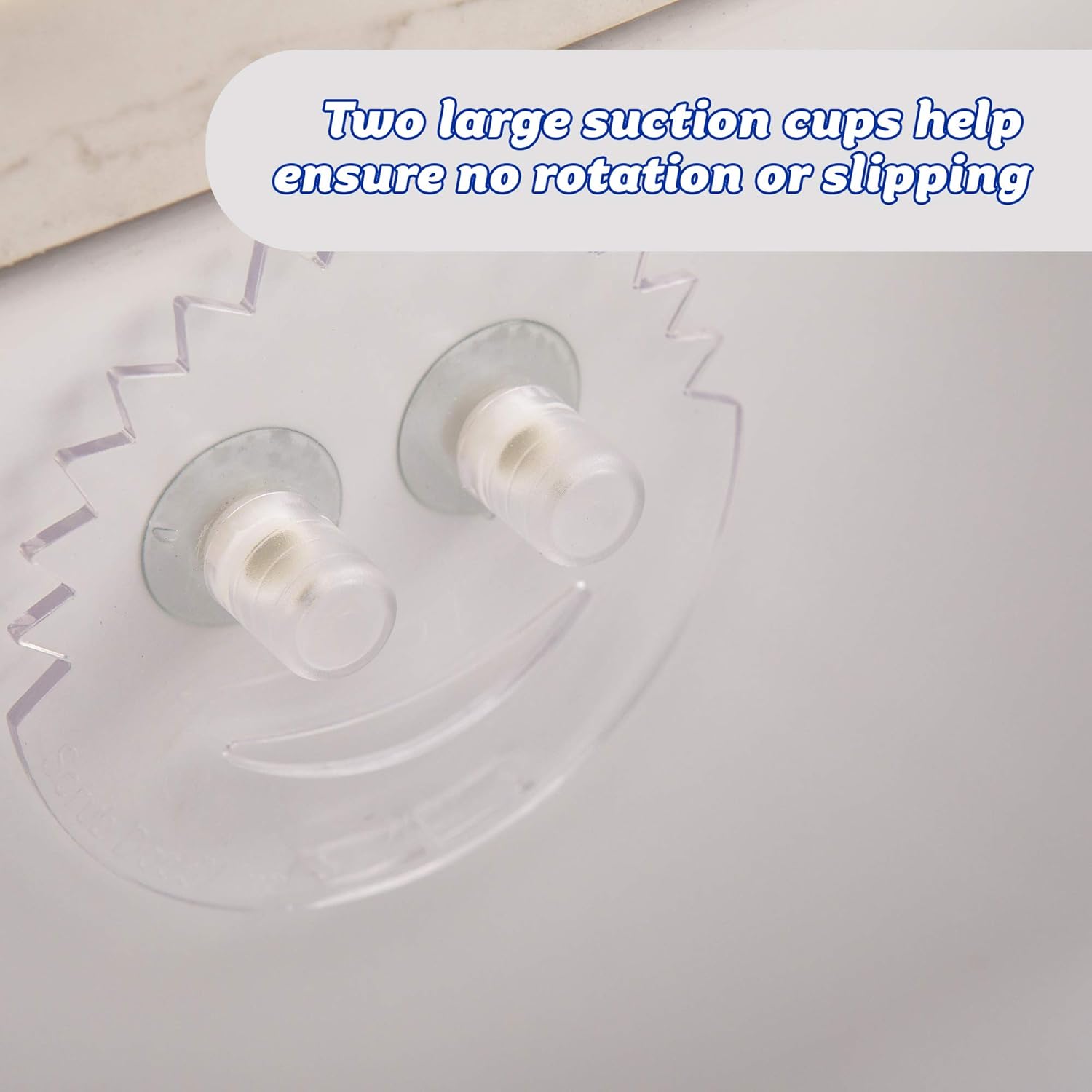Review Discount Scrub Daddy Sponge Holder - Daddy Caddy - Suction Sponge Holder for Smiley Face Sponge , Non-Slip Suction Cups, Sink Organizer for Kitchen and Bathroom, Self Draining, Dishwasher Safe - 1ct