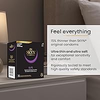 Vista 4 de SKYN Elite – 36 unidades – Condones ultrafinos, lubricados sin látex y preservativos sin látex de selección – Contiene preservativos SKYN Elite