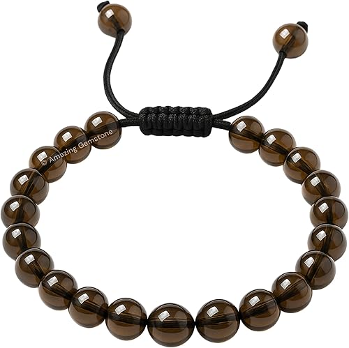 Miniatura 441 de Amazing Gemstone Crystal Bracelet for Women Men's Gifts - Protection Healing Crystal Bracelet - 8mm Gemstone Beaded Adjustable Bracelet Pulseras