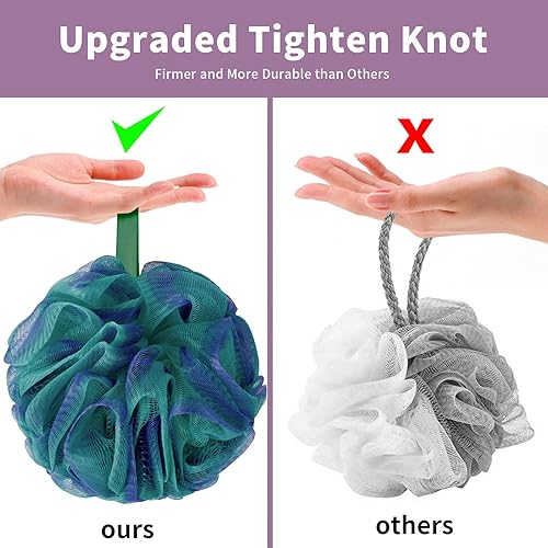 Miniatura 3 de FARMOGA Esponja de esponja suave de malla para ducha, exfoliante de espalda, esponja de ducha para mujeres y hombres, accesorio de baño, herramienta