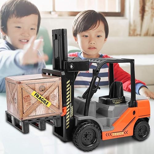 Miniatura 2 de Carretillas elevadoras modelo de coche, escala 112 niños carretillas elevadoras modelo de juguete de inercia carretillas elevadoras juguete de