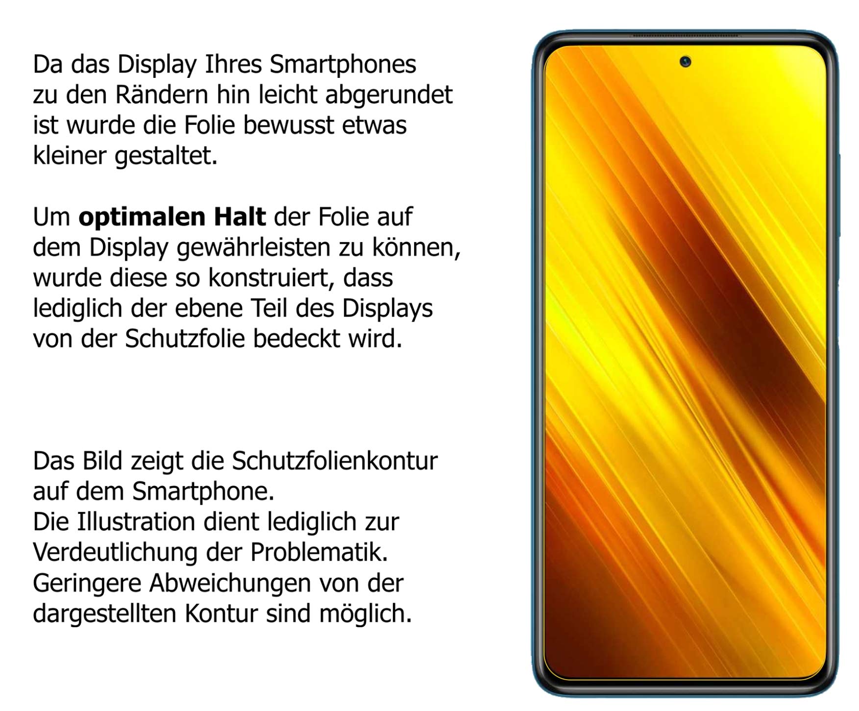 Dipos Pellicola Protettiva In Cristallo Per Poco X3 NFC – Made In Germany – Taglio Laser Preciso - 4