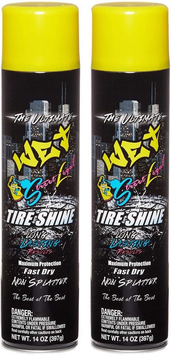 Street Legal The Ultimate Wet tire Shine 2 Pack 1 Can 14 oz