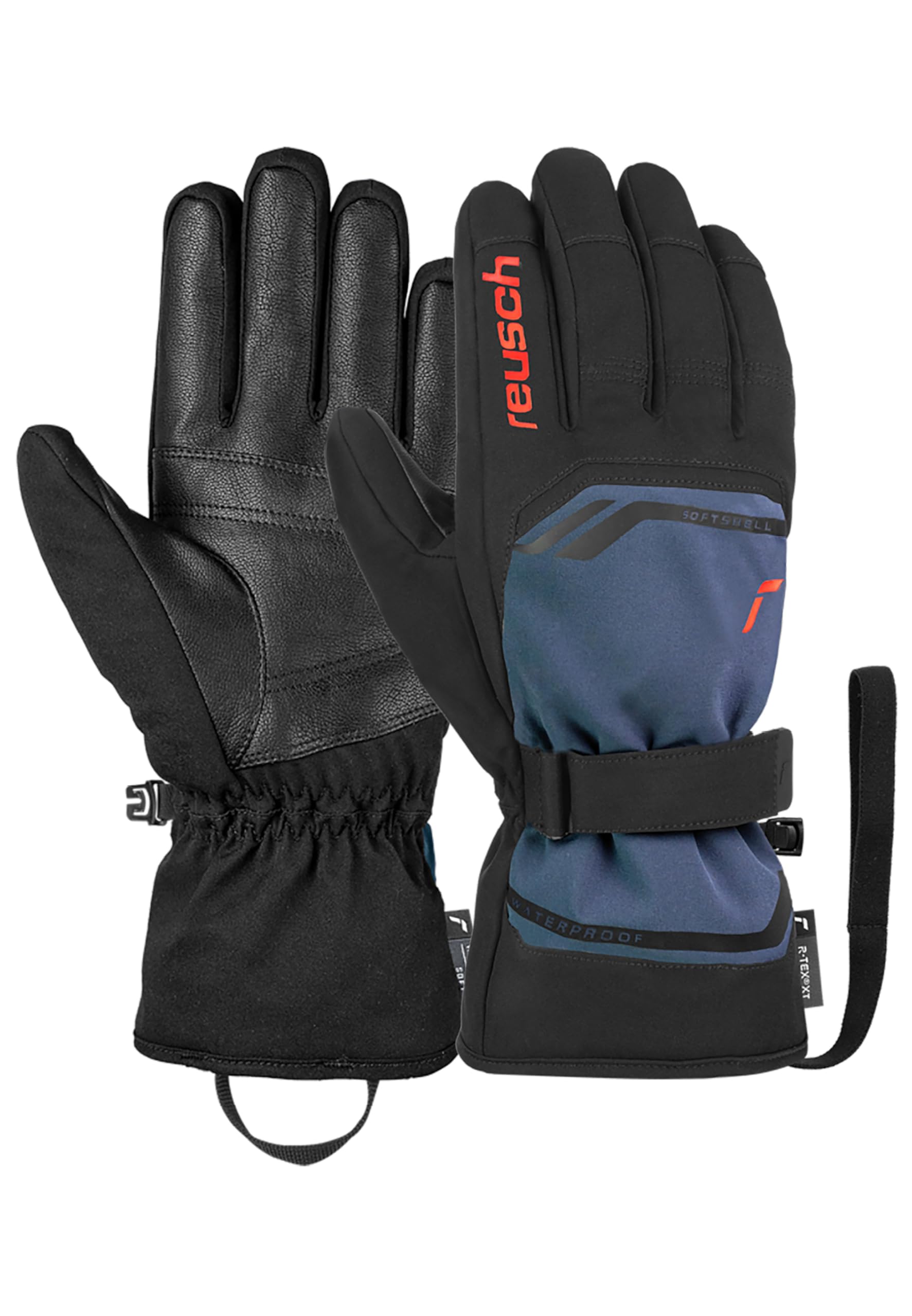 Reusch Guanti da sci per uomo e donna | caldi, impermeabili e antivento | Guanti invernali traspiranti con chiusura in velcro, per sci, attività all’aperto e tempo libero, Taglie 6,5-12, Primus R-TEX