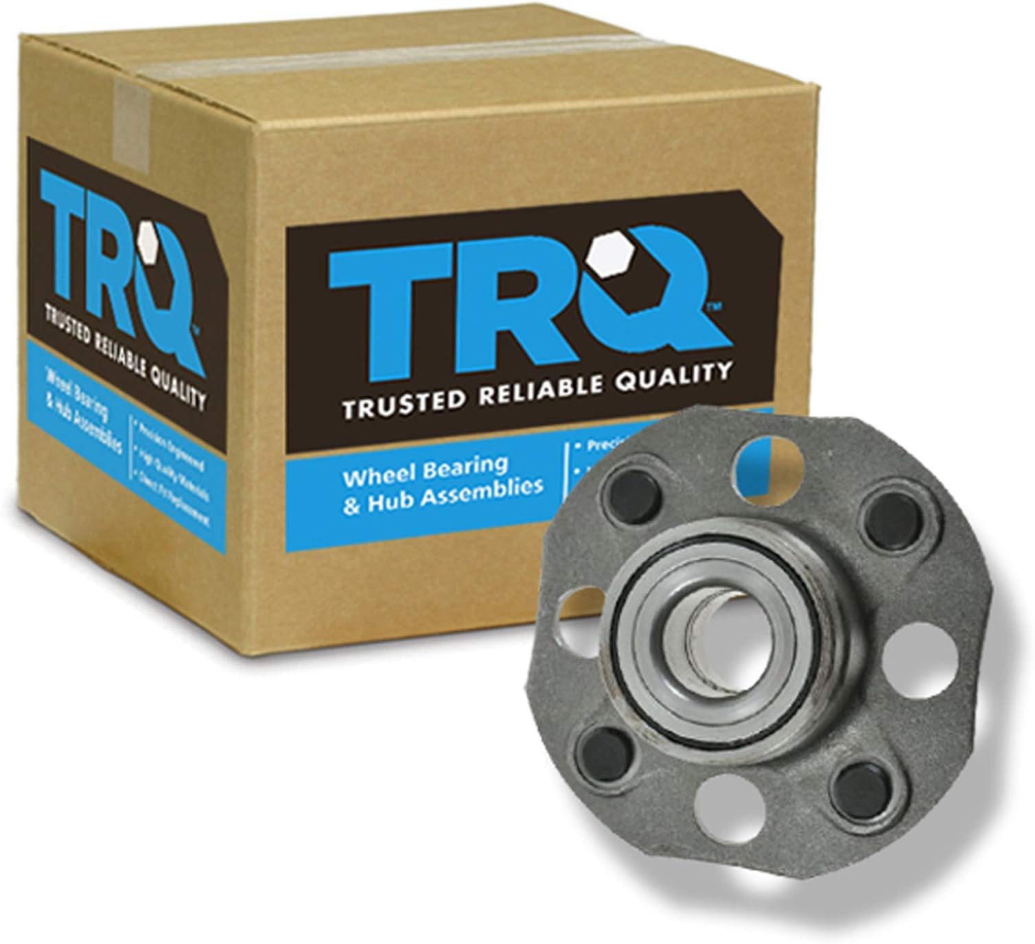 TRQ Rear Wheel Bearing & Hub Assembly with ABS Sensor Compatible with 1998-2002 Honda Accord