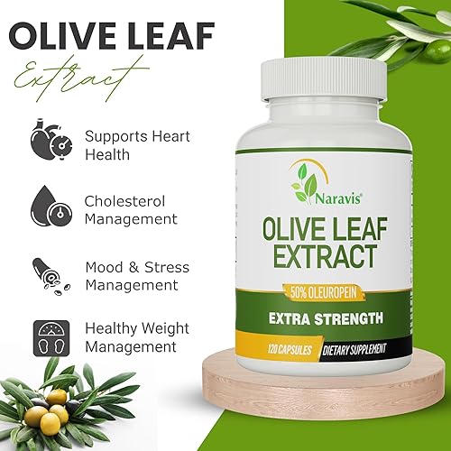 Miniatura 5 de Naravis Extracto de hoja de olivo - Suplemento de apoyo inmunológico al 50% de oleuropeína - 120 cápsulas (suministro para 4 meses)