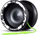 MAGICYOYO V3 Yoyo for Kids 8-12 or Above, Responsive Yoyo Professional with Dual Function, Professional Trick Yo yo for Adults with 12 Yo-yo Strings, KK Bearing, Bearing Puller, Axle,Case Bag -Black
