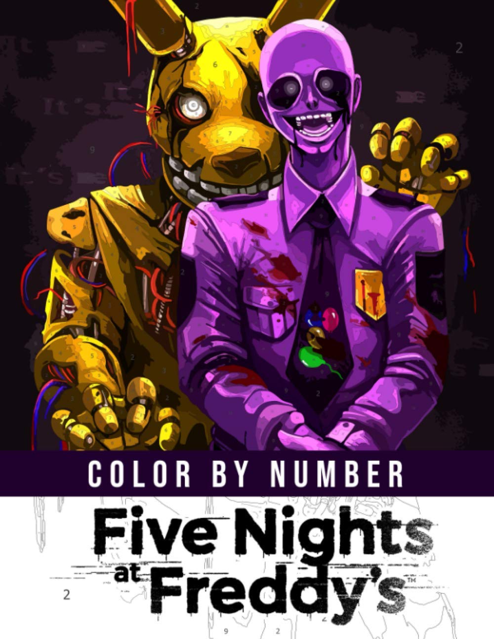 Five Nights At Freddys Color By Number Interesting Coloring Book ...