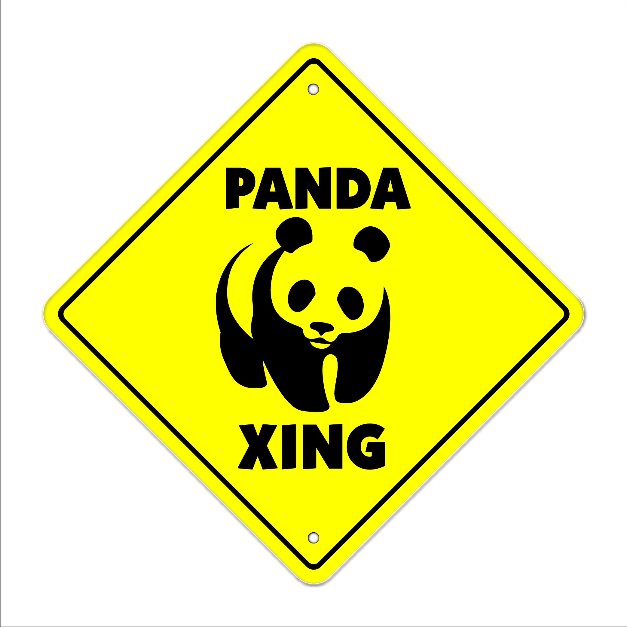 Amazon.com: Panda Crossing Sign Zone Xing | Indoor/Outdoor | 17