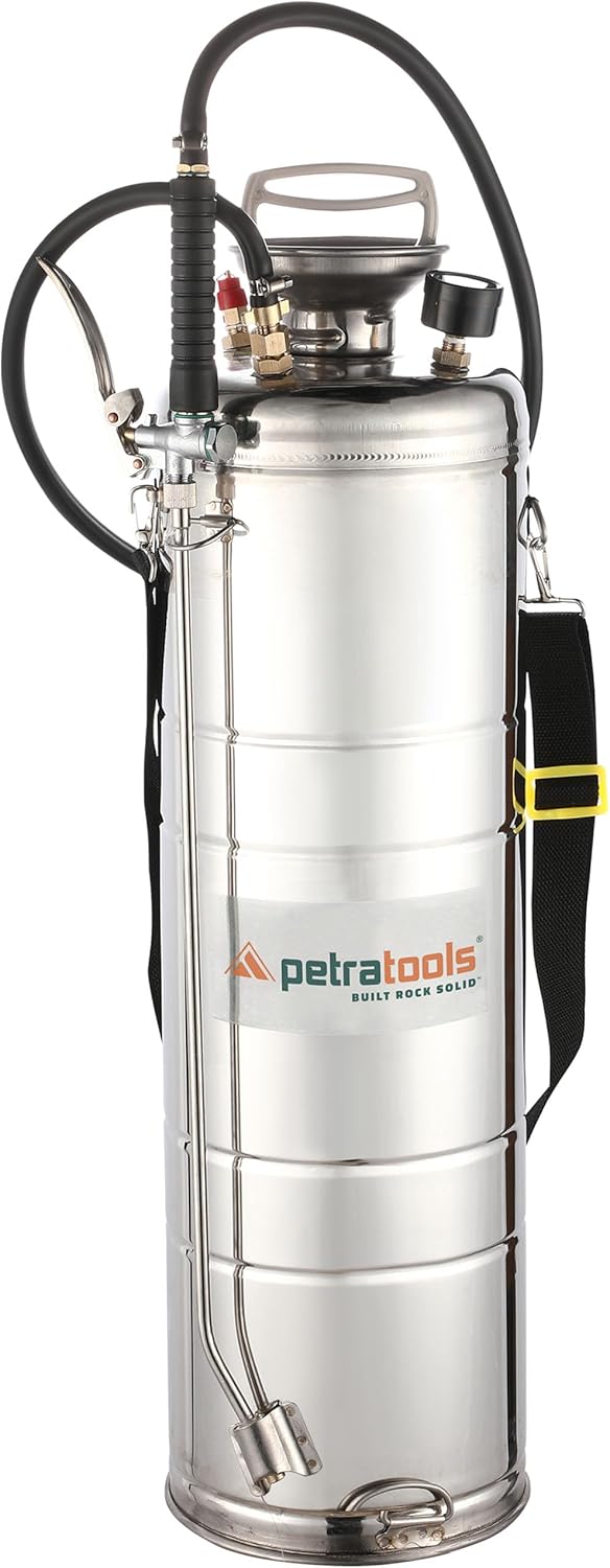 PetraTools Concrete Sprayer, 5 Gallon Sprayer Stainless