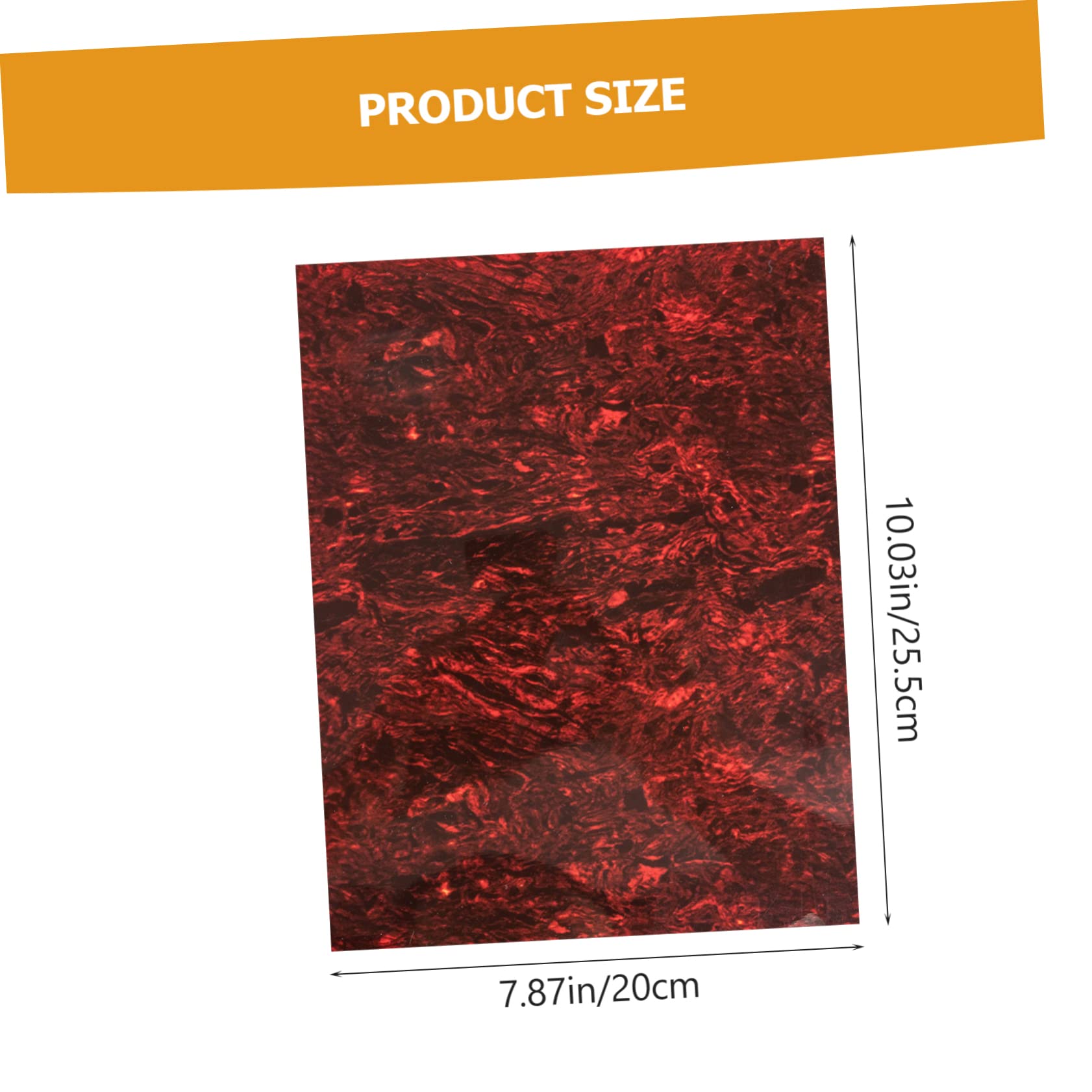 VANZACK Guitar Protective Plate Adhesive PVC Pickguard for Acoustic Bass Guitars Scratch Design Durable Creative DIY Accessory for Guitarists Tortoise Shell Pattern