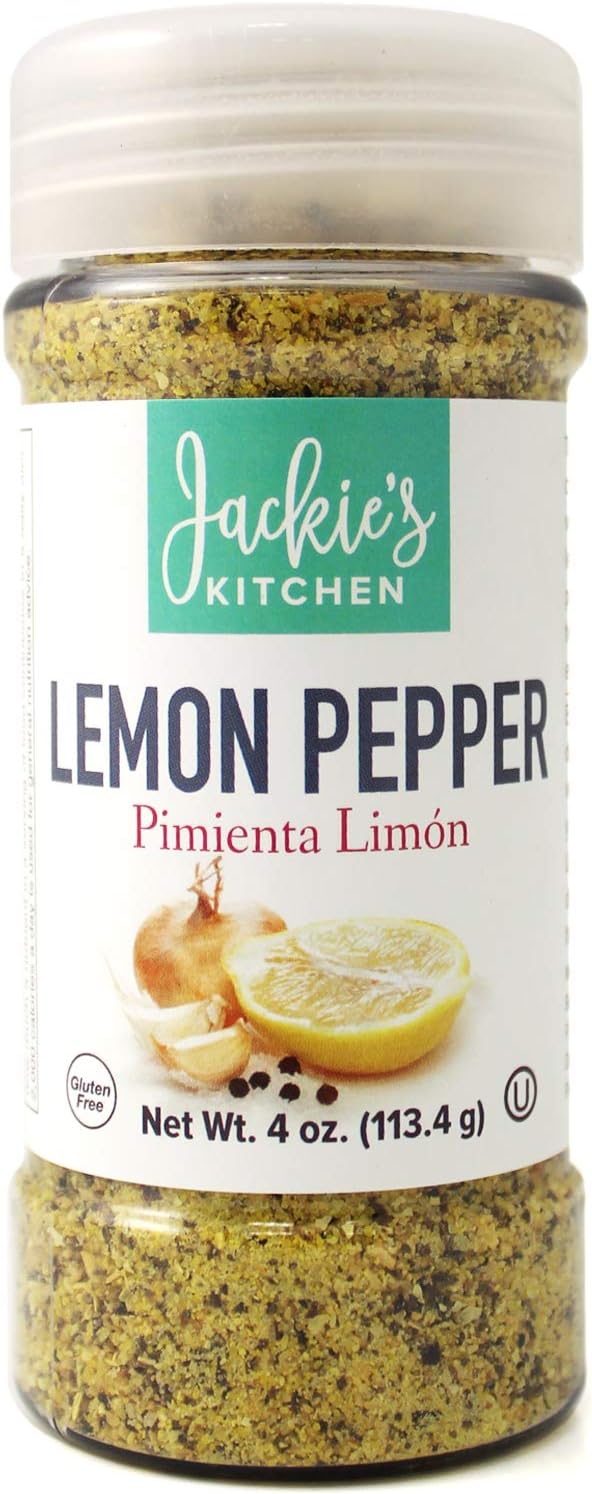 Jackie's Kitchen Lemon Pepper, 4 Ounce