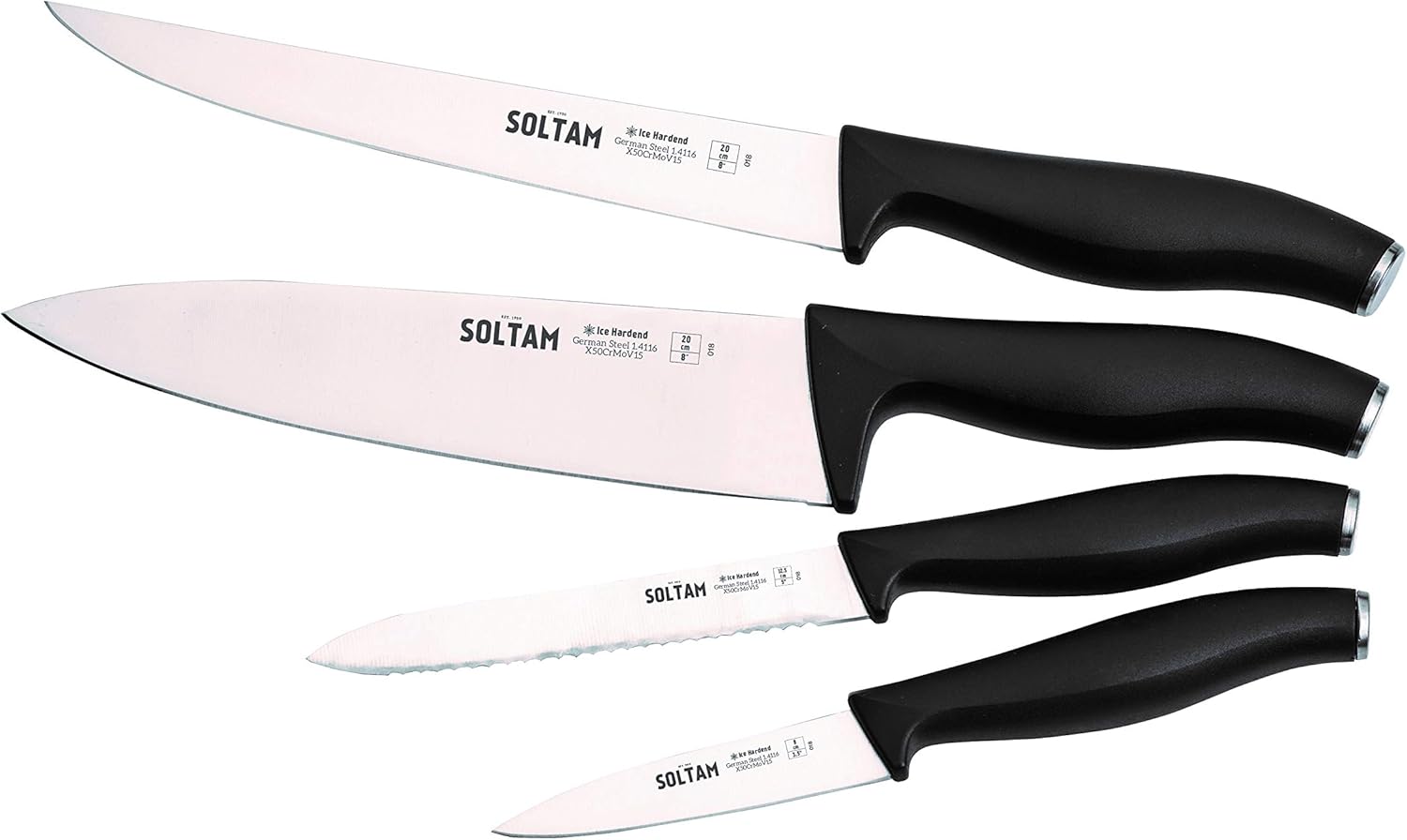Amazon.com: Soltam Set of 4 Luxury Professional Knives: Home & Kitchen