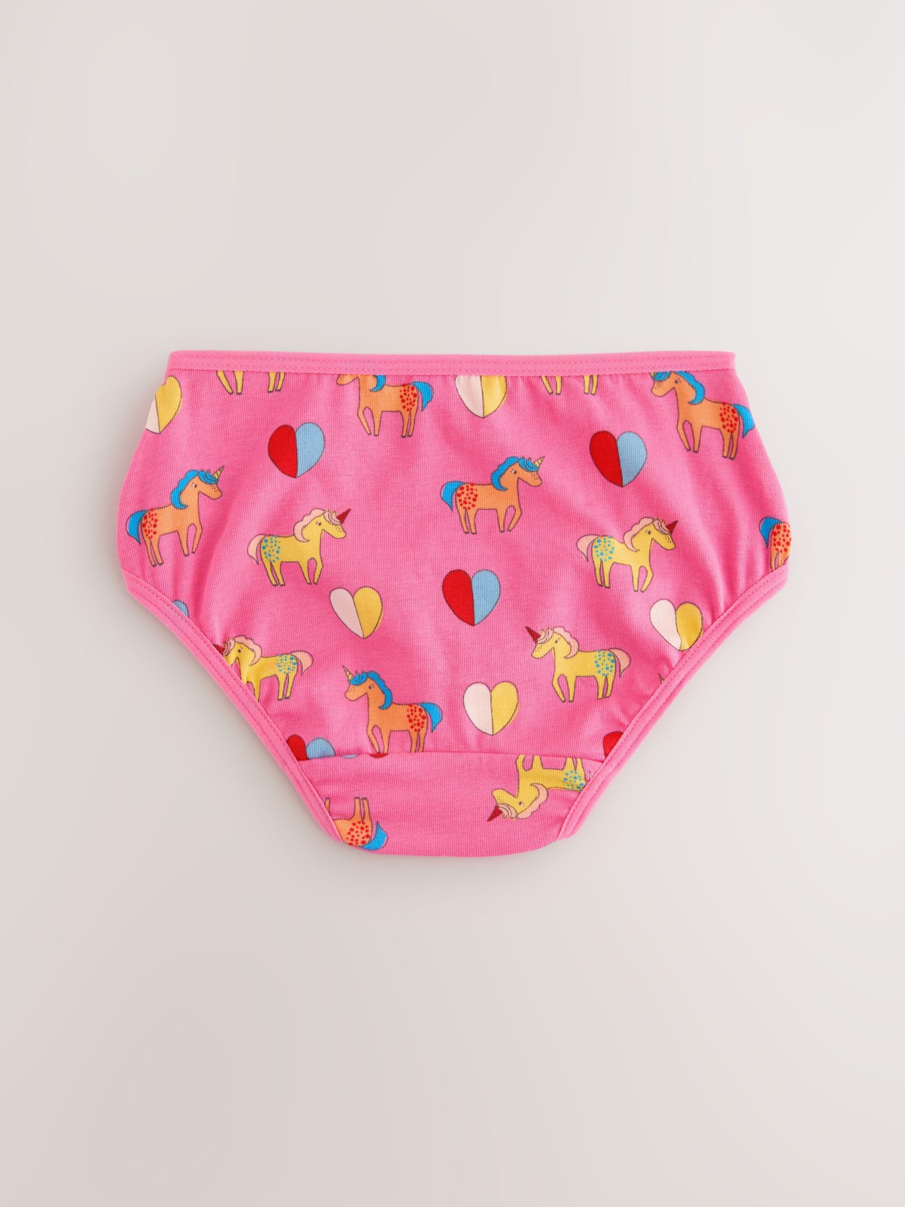 NEXT Mädchen Geblümte Slips, 7er-Pack