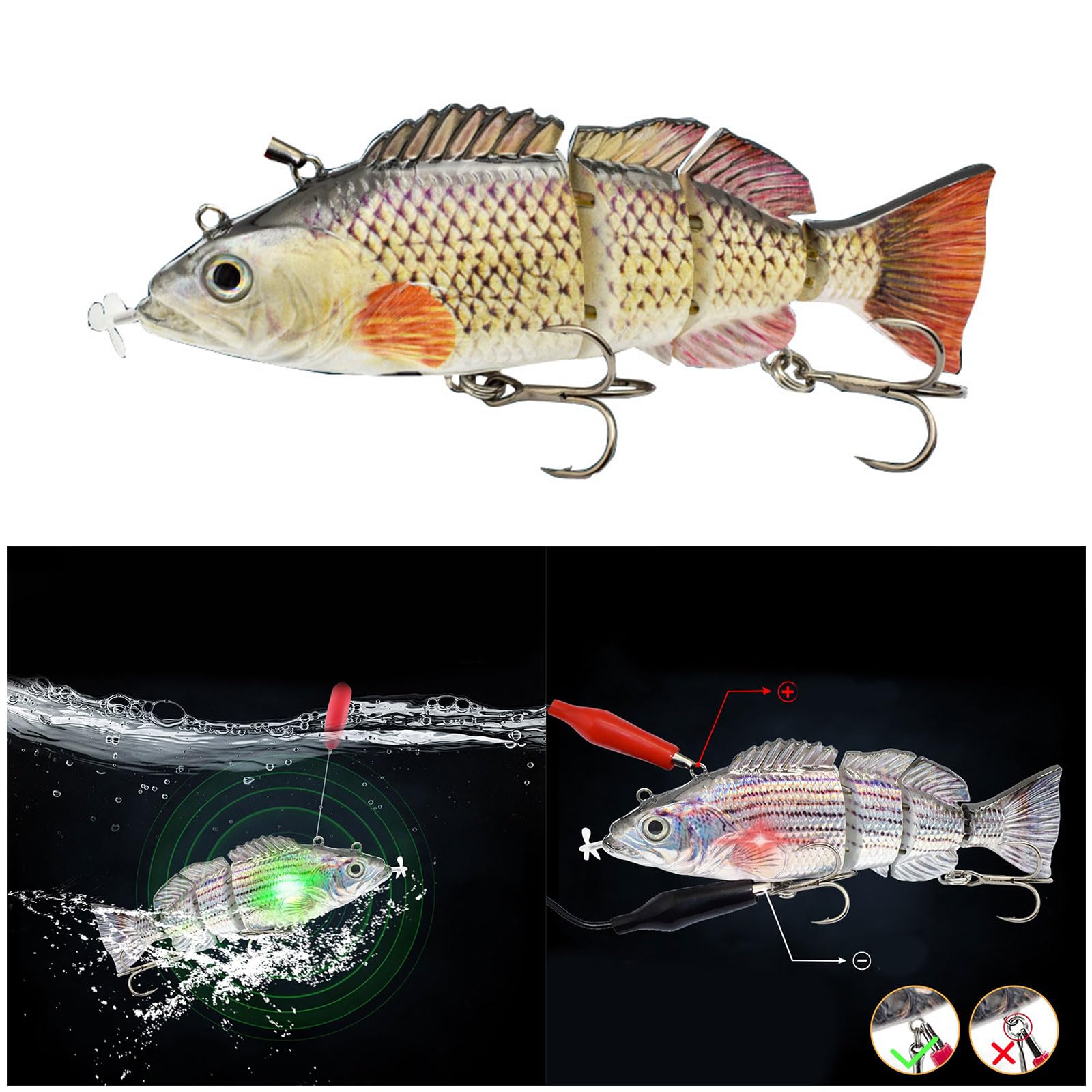 Señuelo de Pesca Recargable por USB