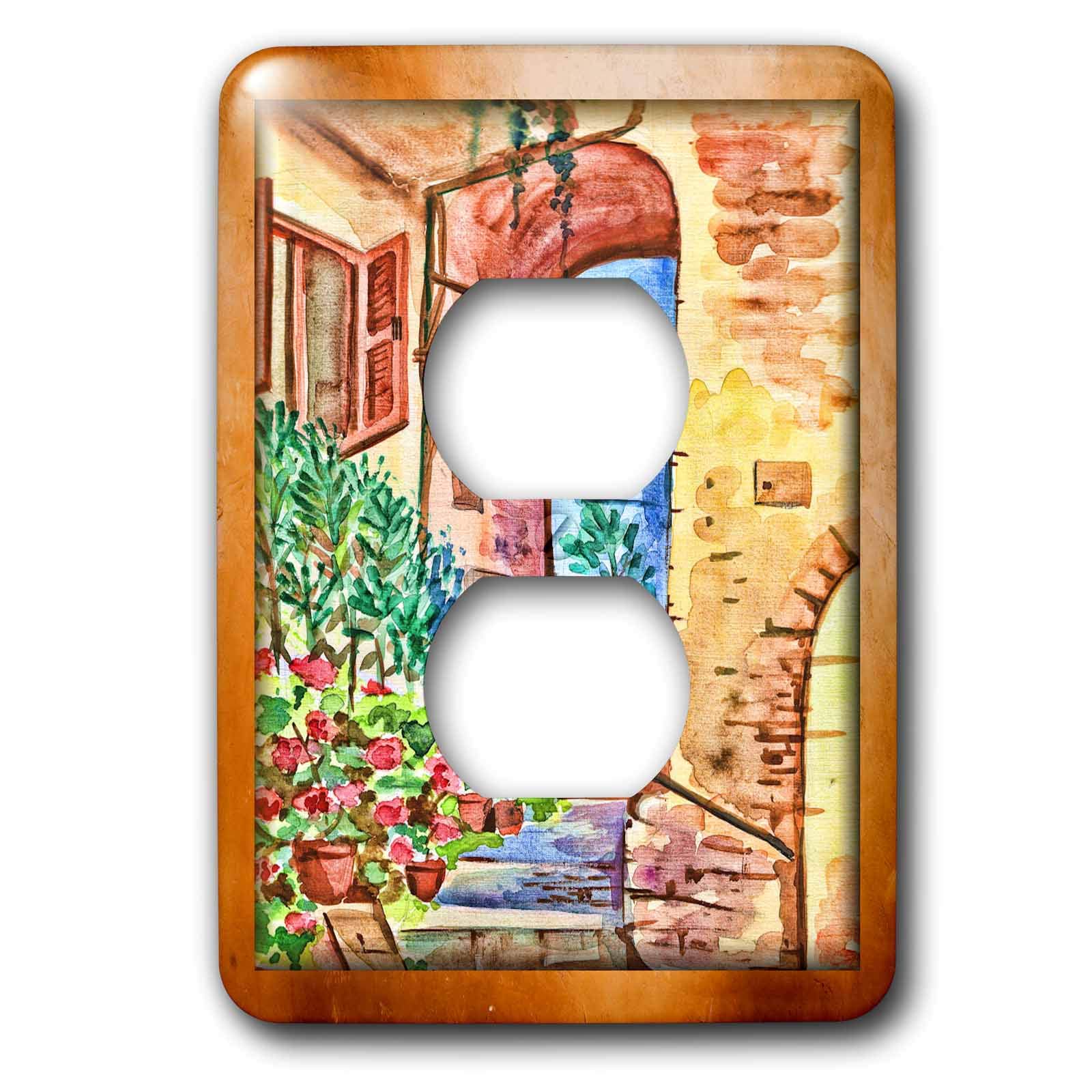 Cache-prise courroie italienne 3dRose lsp_31512_6 plaque murale