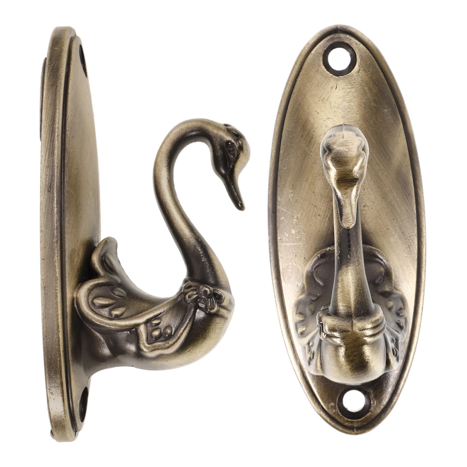 RORPOIR Curtain Tieback Hooks Vintage Zinc Alloy Small Size 8.5 * 4cm for Decor Styles