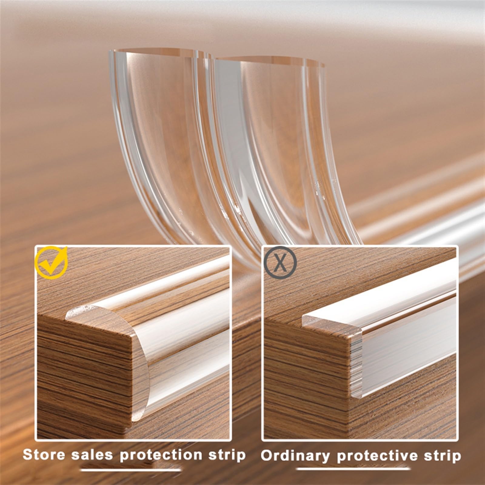 Protectores de Esquinas para mesas, Seguridad Infantil, 3 Metros, Tira Protectora Suave para Muebles de Escritorio, anticolisión para el hogar.
