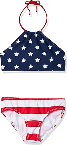 Kanu Surf Mahina bikini halter de 2piezas para niñas, traje de baño para playa