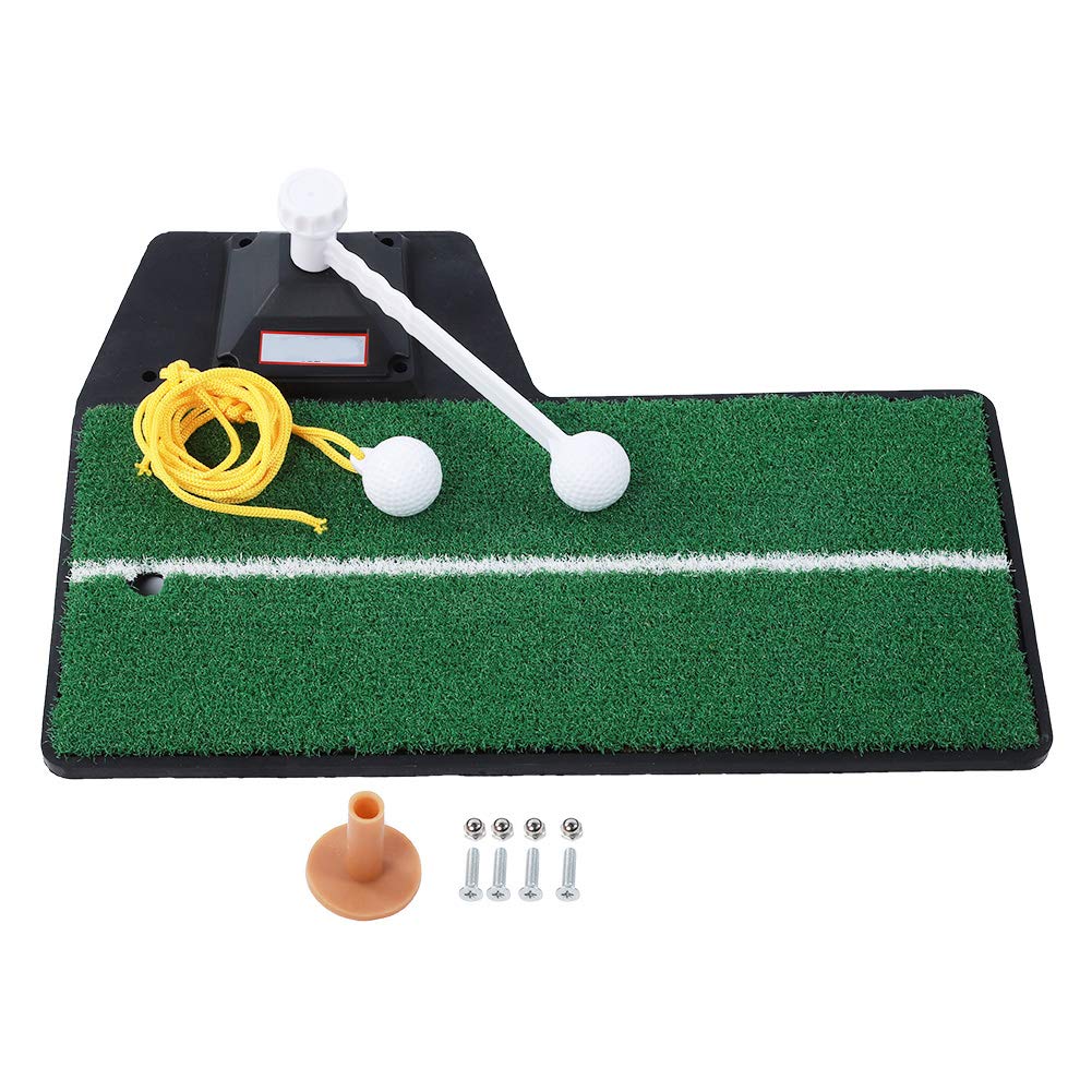 Práctica de Entrenamiento de Swing de Golf Estera Verde Entrenador Estera de césped PP Suave y Duradera Uso en Interiores y Exteriores en el Patio Trasero