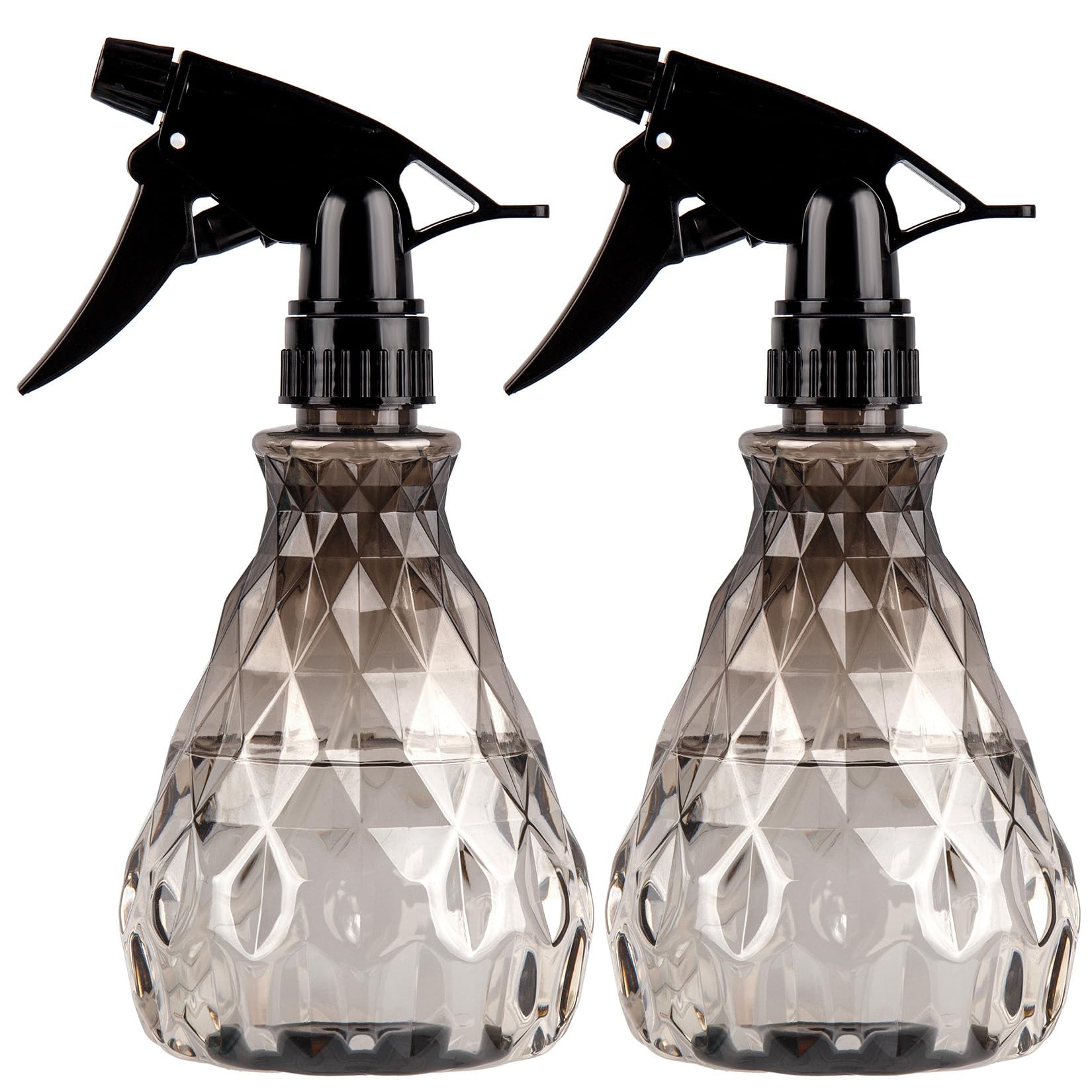 wugongshan 2 Pcs Spray Bottles, 500 ml/17 oz Empty Water Spray Bottles, Plastic Reusable Adjustable Mist Sprayer Squirt Bottles Containers Refillable