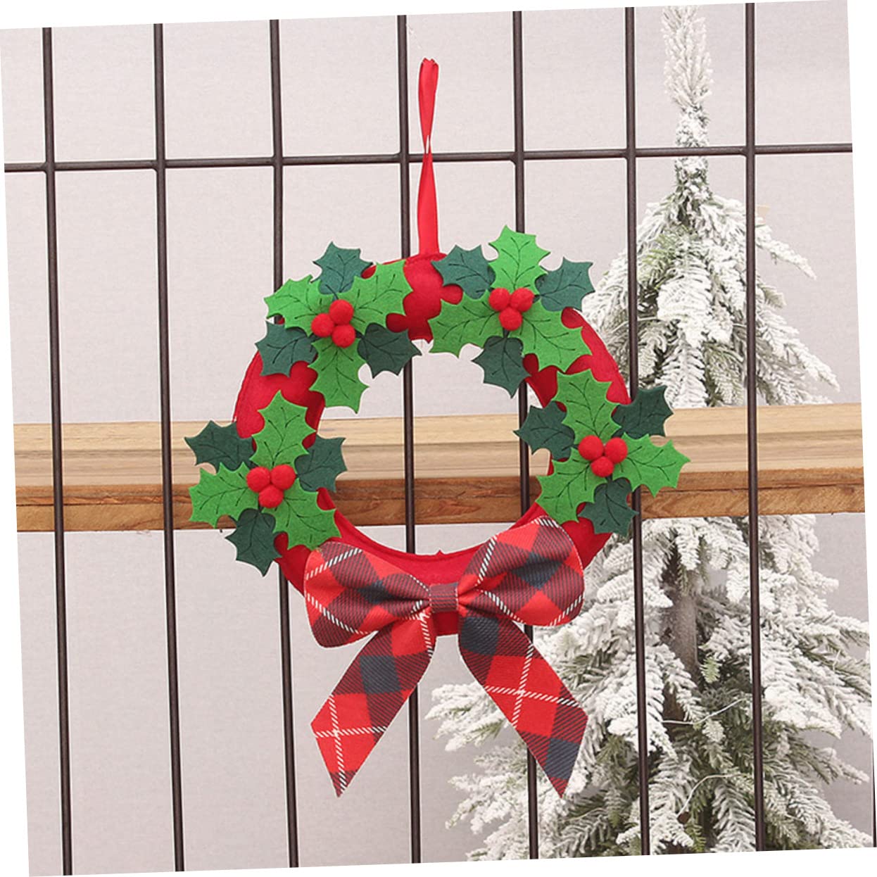 Zerodeko 4 Pezzi Di Ornamenti Per Ghirlande Natalizie Decorazioni In Feltro Decorazioni Invernali Ghirlande Accessori Per Alberi Di Natale Per Porta D'Ingresso