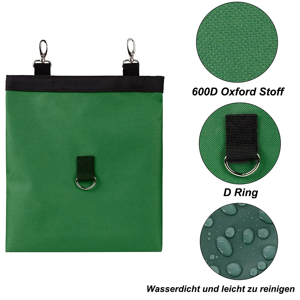 Borsa per Fieno Sacchetti di Fieno Mangiatoia fieno per conigli per coniglio cincillà criceto porcellini d'india piccoli animali (2 finestre, viola) - 5
