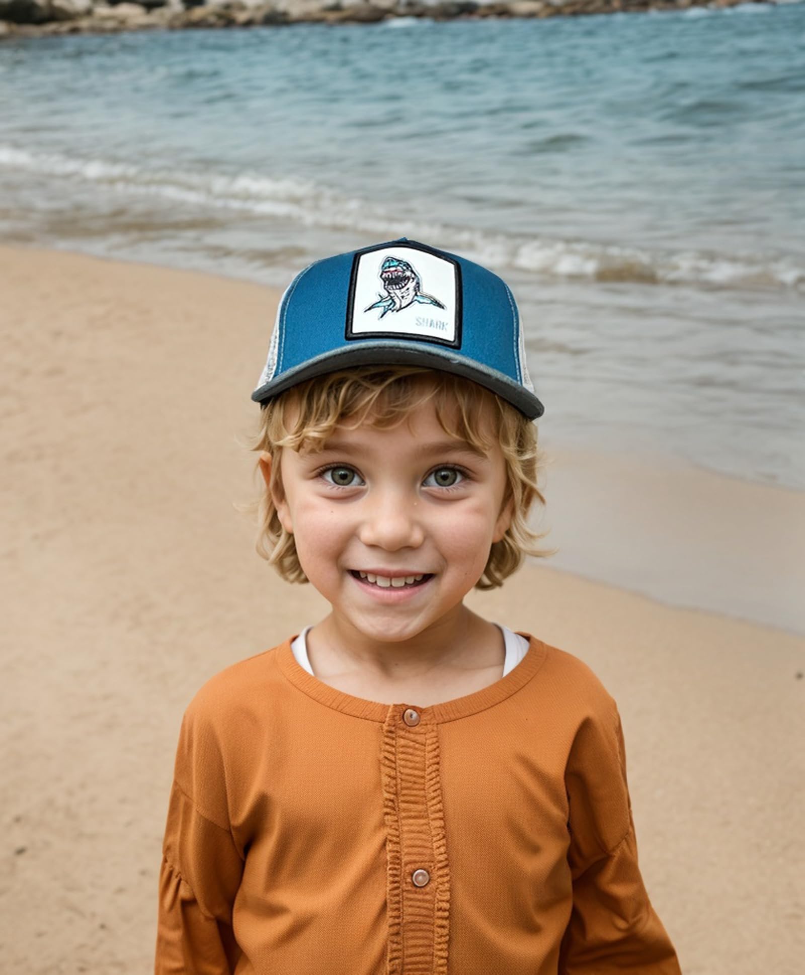 Cappellini da camionista per bambini, cappello da baseball per bambini da 2 a 6 anni