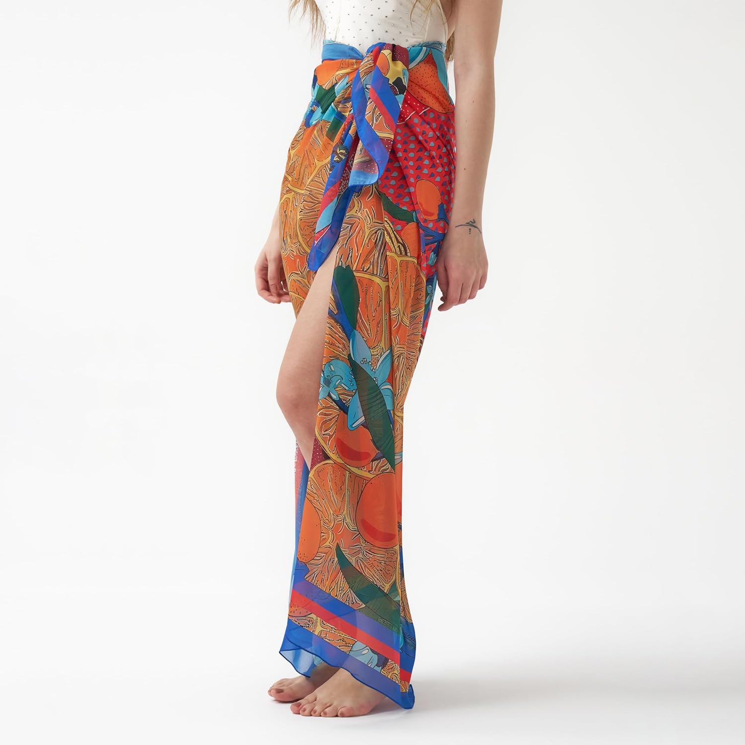 Women's Beach Cover Up, Sarong Wrap, Full-Length Pareo for Swimsuit Cover Ups - Image 6