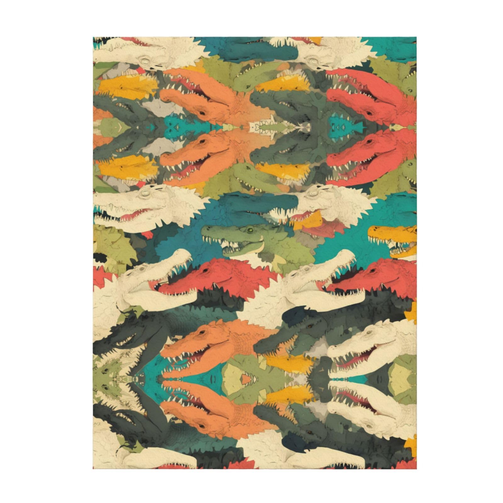 Couverture crocodile de qualité supérieure plaid lit durable