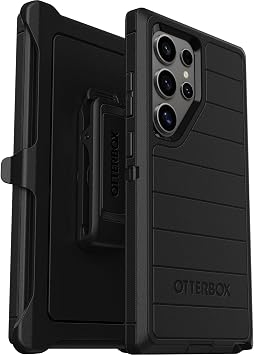 OtterBox Samsung Galaxy S24 Ultra Defender Series Pro Case - Black, Rugged, Heavy Duty, with Port Protection, Holster Clip Kickstand