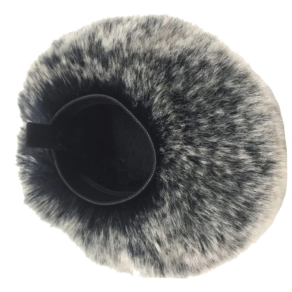 SOLDOUT Microphone Windshield Windscreen Muffler Artificial Fur Dead Cat Mic Wind Shield (Grey, 3.5cm)