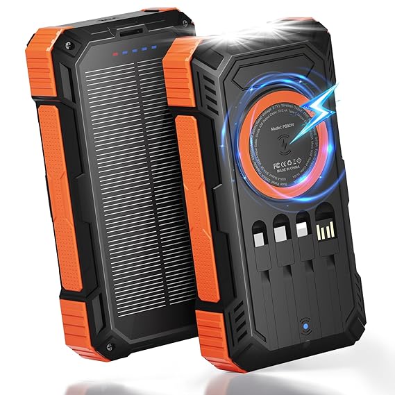 ERRBBIC Solar Charger Power Bank 49800mAh, 22.5W Portable Charger