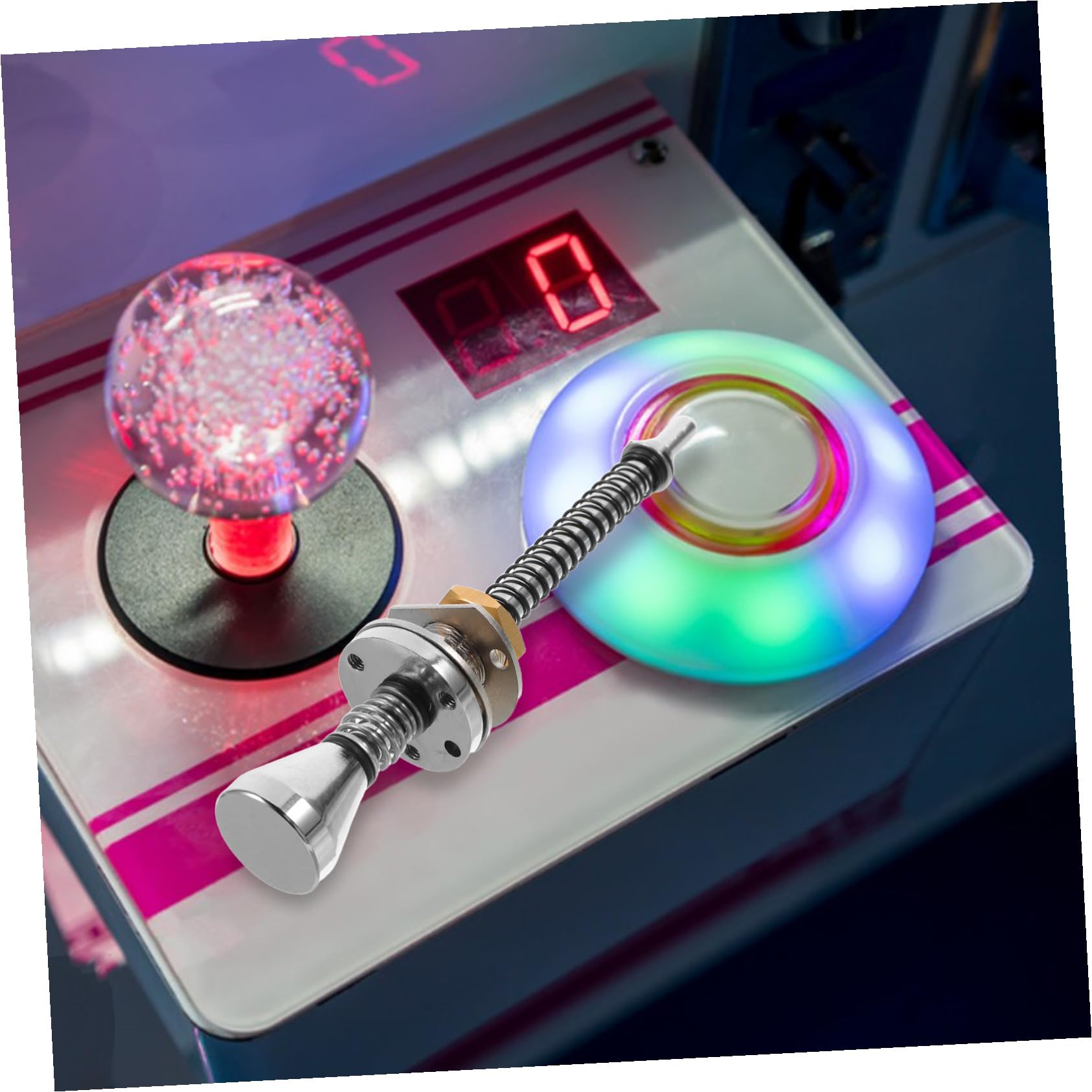 Levier de Flipper à Ressort Chargé Robuste pour Machine à Pinball Contrôle Fluide et Stabilité Renforcée Accessoire pour Jeux de Table à Domicile et Usage Commercial