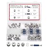120 PcsCam Lock Nuts and Bolts, 3-in-1 Furniture Bolts, Furniture Connector Cam Locks, Eccentric Cam Bolt Nut Dowel, Cabinet Screws for Wardrobe Cabinet Connectors Hardware Fittings Fasteners