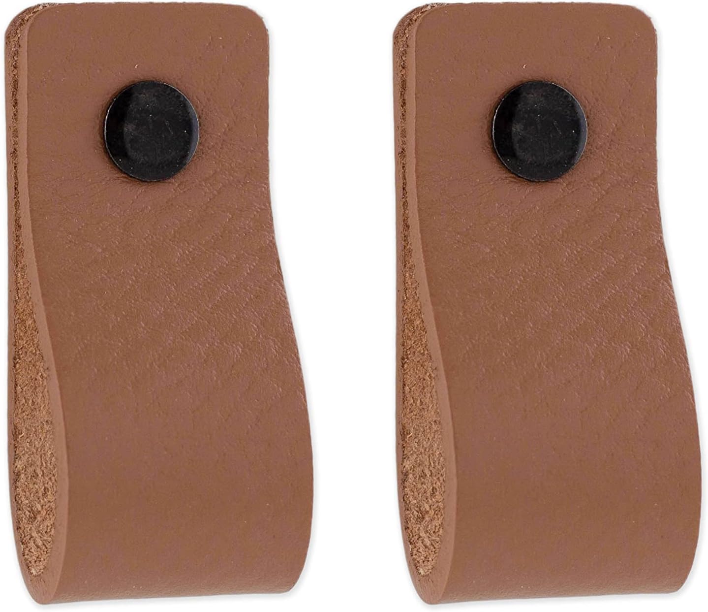 Brute Strength - Leather Drawer Pulls - Taupe - 12 pcs - 4-15/16 x 1 ’’ - Leather Handle - Leather Dresser Pulls - Cabinet knobs Dresser knobs - Dresser Handles