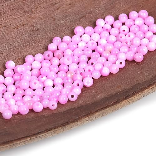 Miniatura 5 de Cuentas de concha natural para hacer joyas, 200 cuentas de conchas de puka de 15.3 pulgadas, heishi de cuentas Heishi, cuentas redondas sueltas