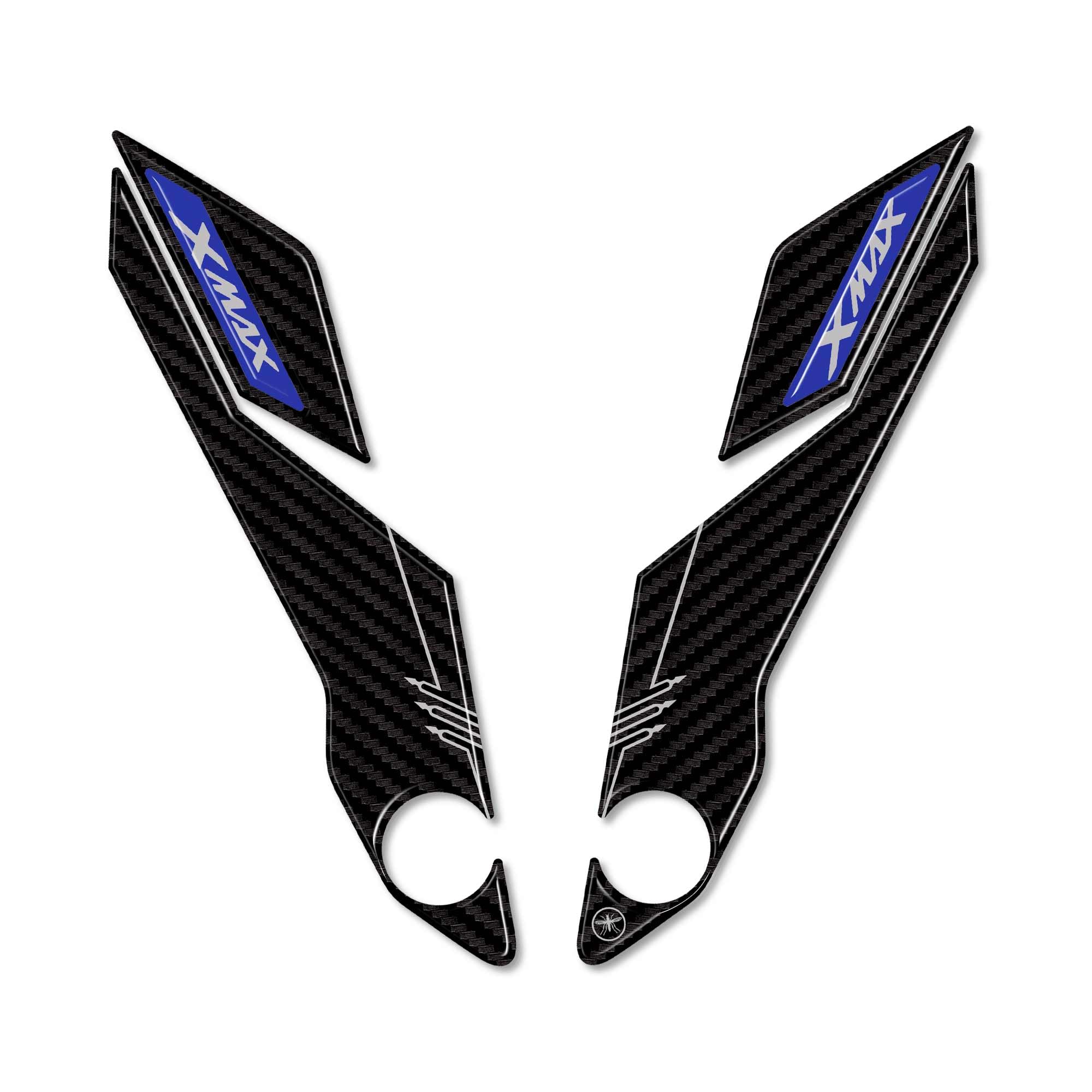 labelbike - 3D Sticker for Decoration and Protection of Motorcycle Windscreen Compatible with Yamaha Xmax 125-300 2023