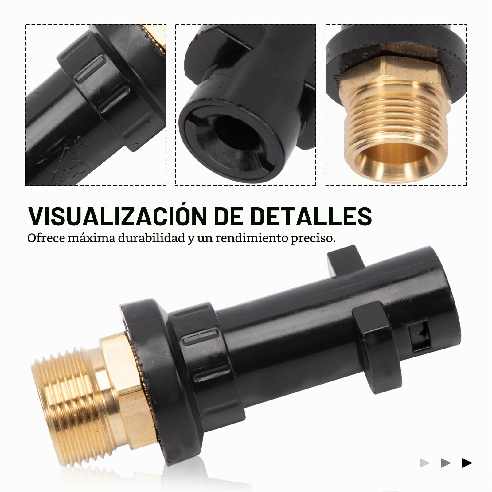 Adaptador M22 Kärcher para limpiador de alta presión Karcher K2 K3 K4 K5 K6 K7 para sistema de conexión Home & Garden