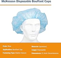 Vista 5 de McKesson Tapa Bouffant 500 por estuche 40171100, Azul