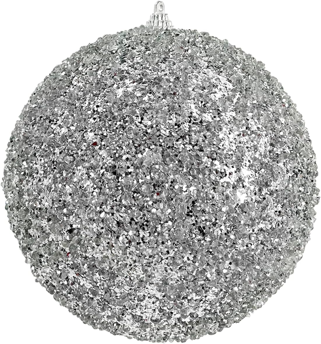 Christmas Magic 20836 Chrirmas Designer Baubles, 15 cm Size, Silver