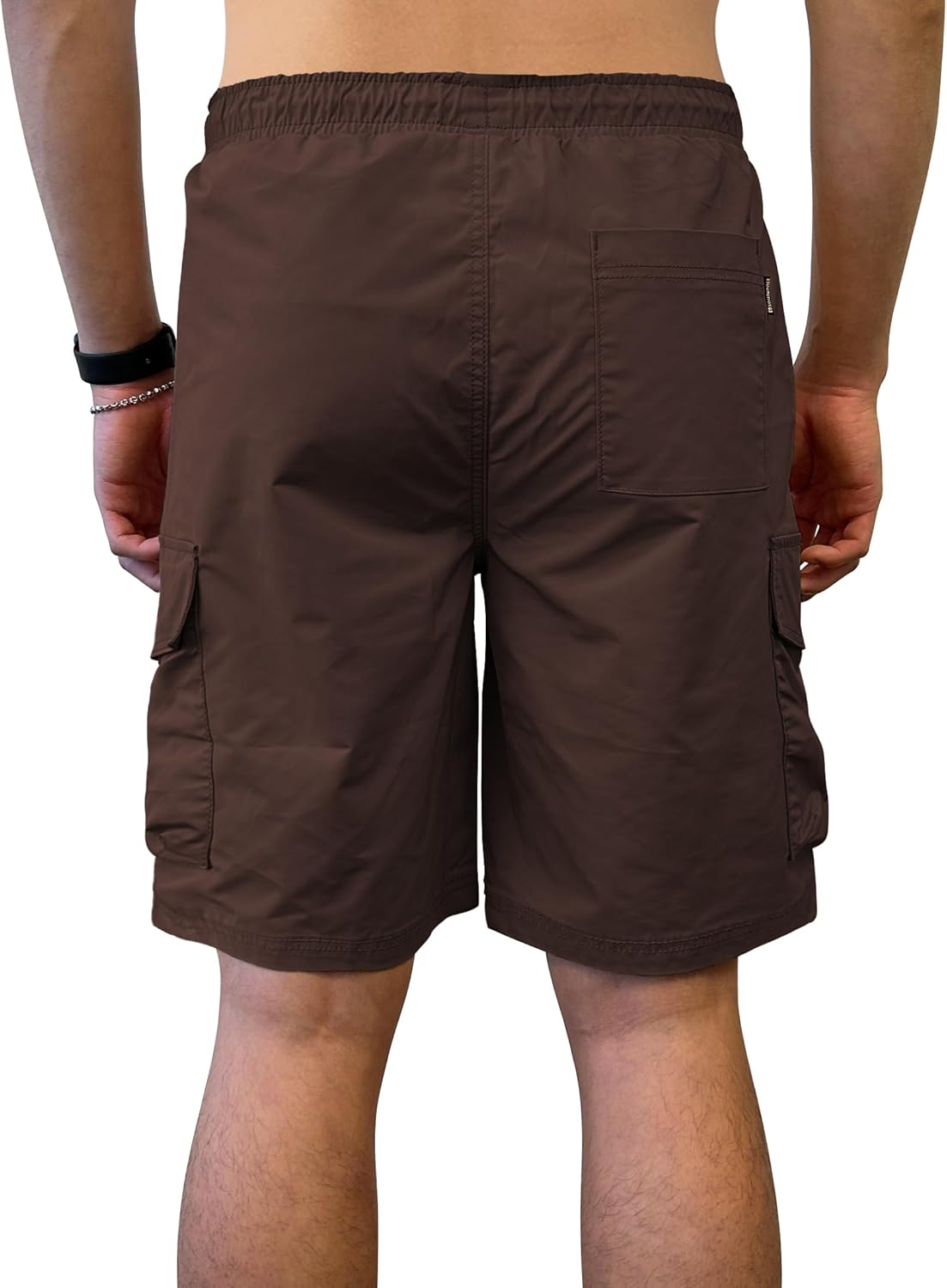 Southpole Men's Tech Woven Nylon Cargo Shorts, Quick Dry, Lightweight, Adjustable Waist