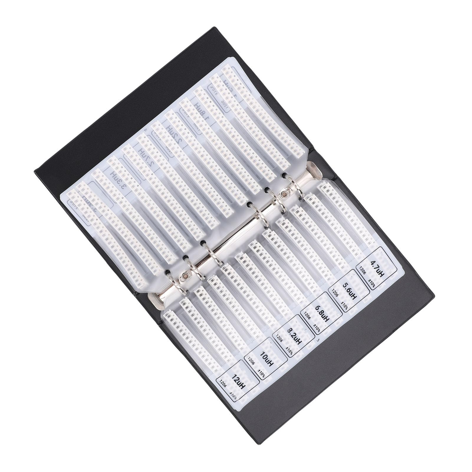 Kit Resistore SMD 1206, Campione di Componenti Elettronici Multistrato con Guida Rapida di 41 di Induttori, per l'insegnamento della Riparazione Fai-da-te