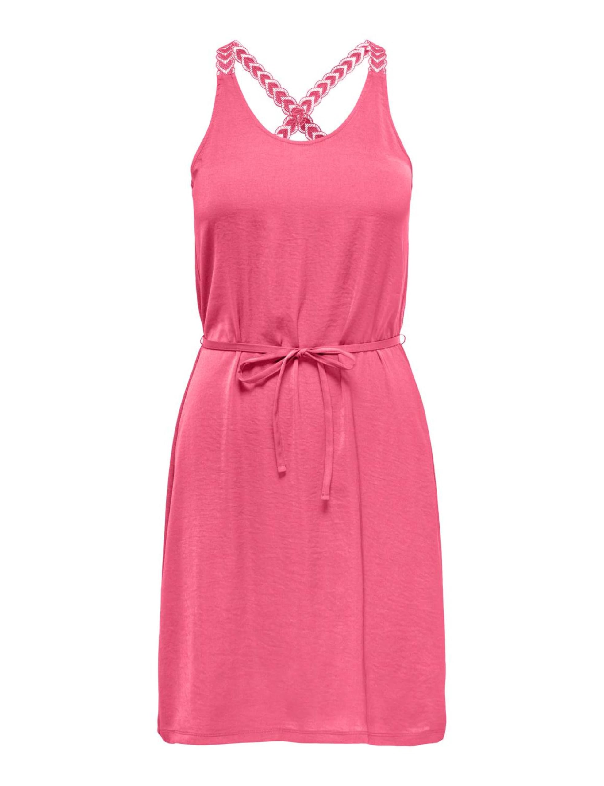 ONLY Women's Onltilde S/L Lace Mix Dress JRS, Camellia Rose, L