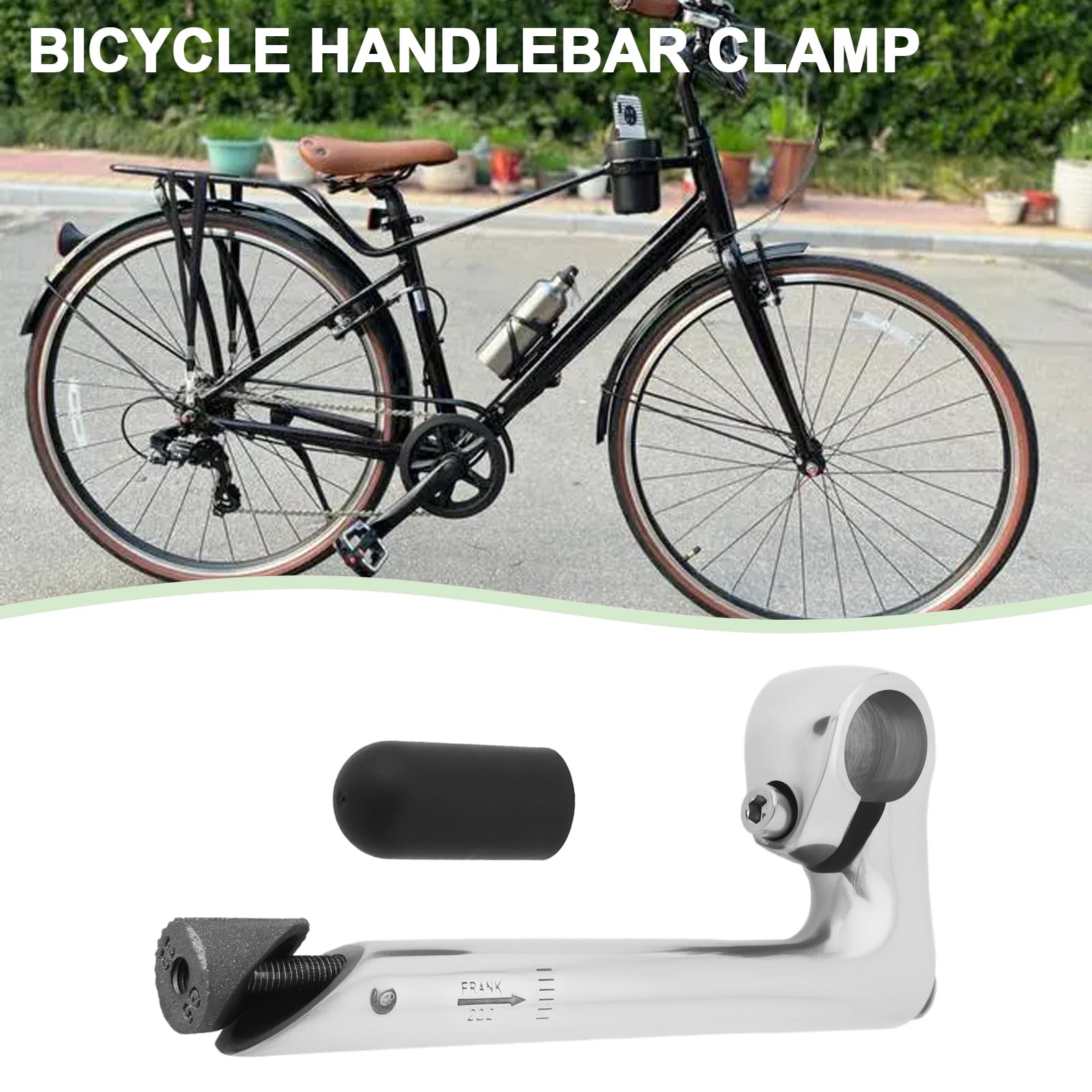 1 staffa per manubrio della bicicletta, 25,4 mm, in lega di alluminio, per forcella da strada da 1" e 25,4 mm (60 mm)