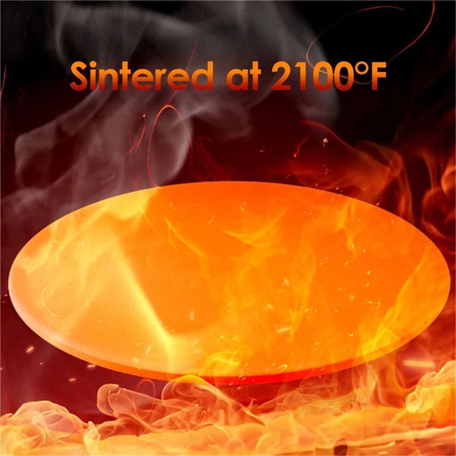 Piedra/sartén for hornear Pizza de cerámica 12 pulgadas, for parrilla y horno, resistente al calor, duradero seguro Para Base Crujiente