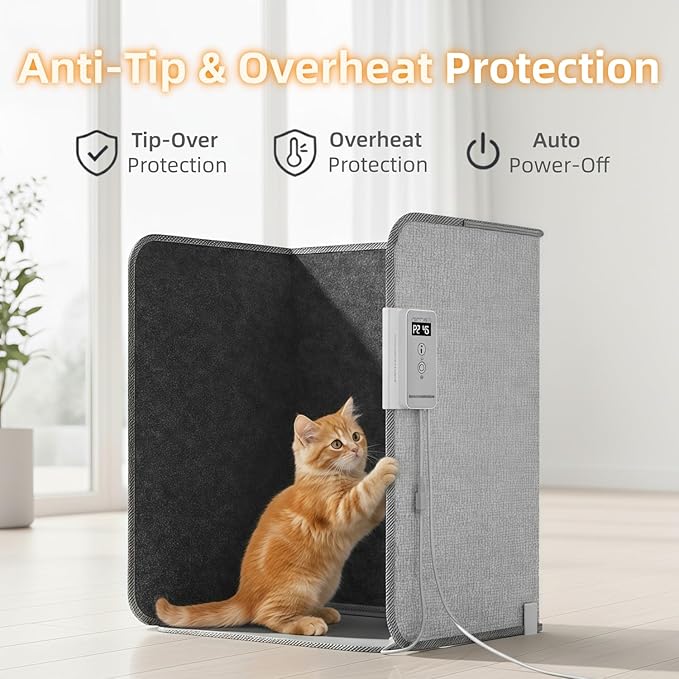 Calefactor Eléctrico Portátil Panel 195W 120V miniatura 10