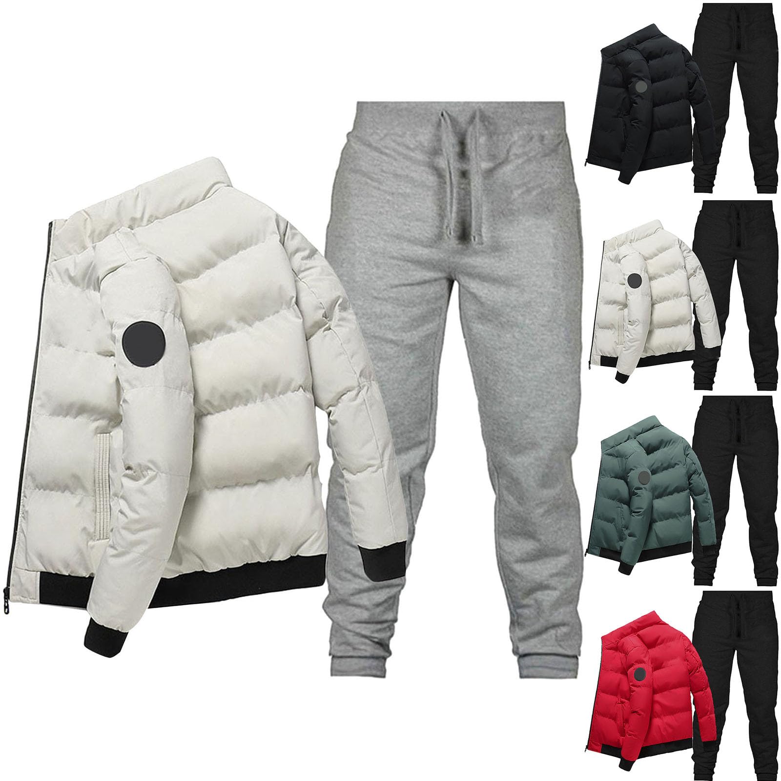 Combinaison de ski pour homme - Veste de snowboard chaude - Ensemble pantalon - Costume de jogging - Costume de neige - Combinaison de loisirs - Deux pièces - Ensemble de sport - Pour homme -