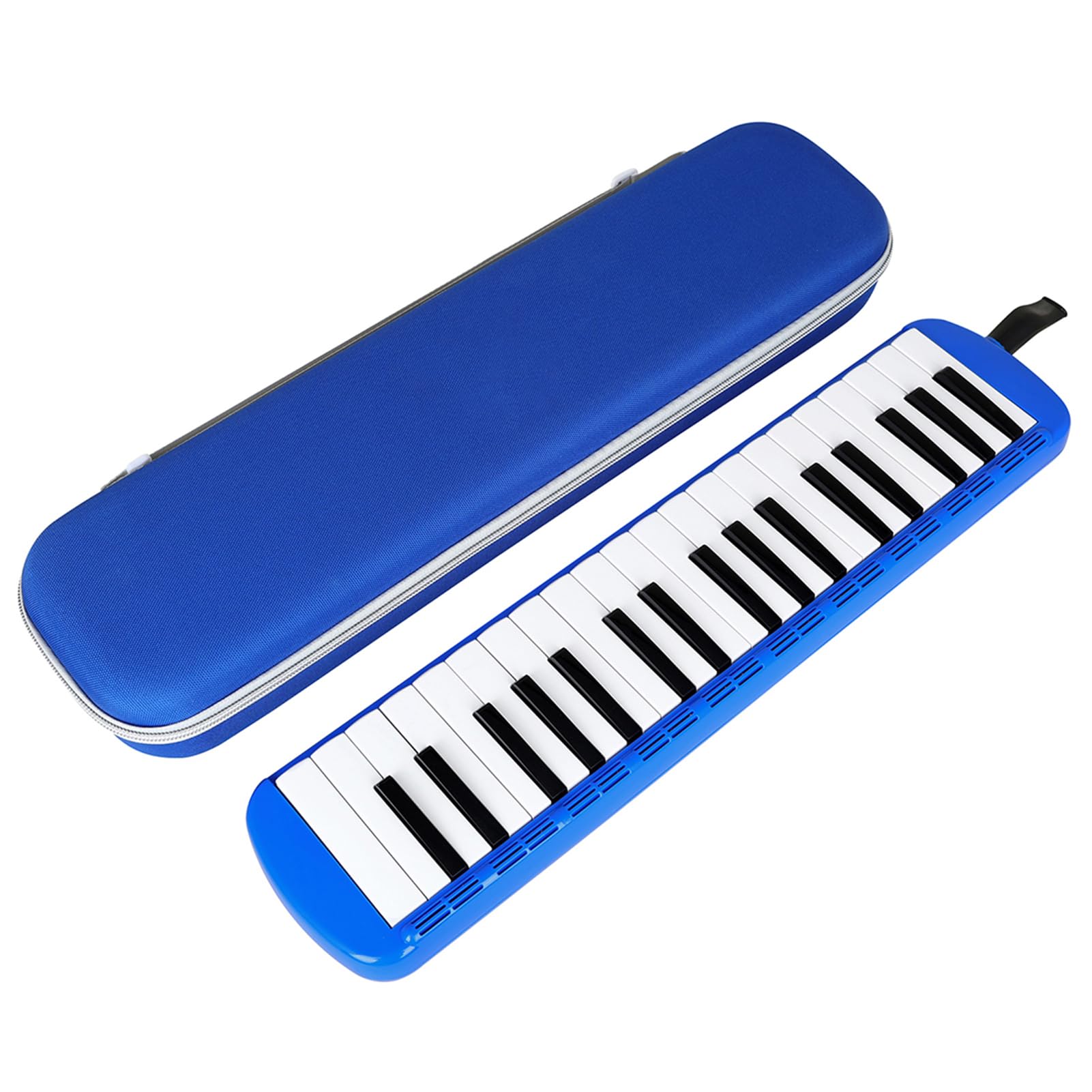 Alomejor Mélodica 37 Touches, Matériau ABS, Anche en Laiton, Piano à Air Portable pour Enfants et Adultes, Parfait pour la Salle de Classe et la Performance (BLUE)