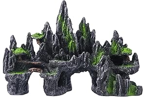 Aquarium Mountain View Ornament: A Serene Hideaway for Aquatic Friends